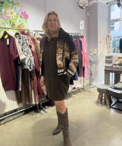 Steppjacke mit Print