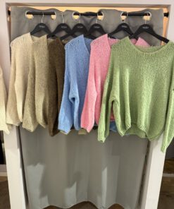 Cozy Pulli mit v-Ausschnitt