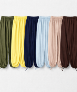 Viskose-Ballonhose mit Tunnelzug – One Size bis 42/44