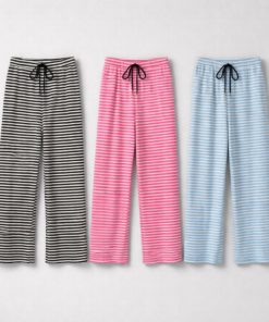 Weite Hose im Streifenlook